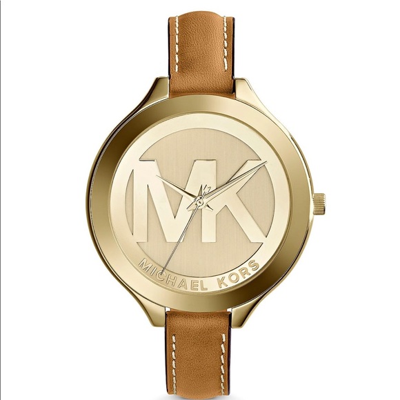 michael kors watch leather belt